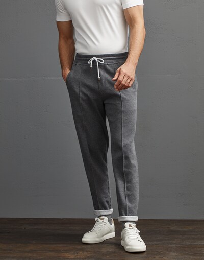 Trousers with crête Lead Man -
                        Brunello Cucinelli
                    