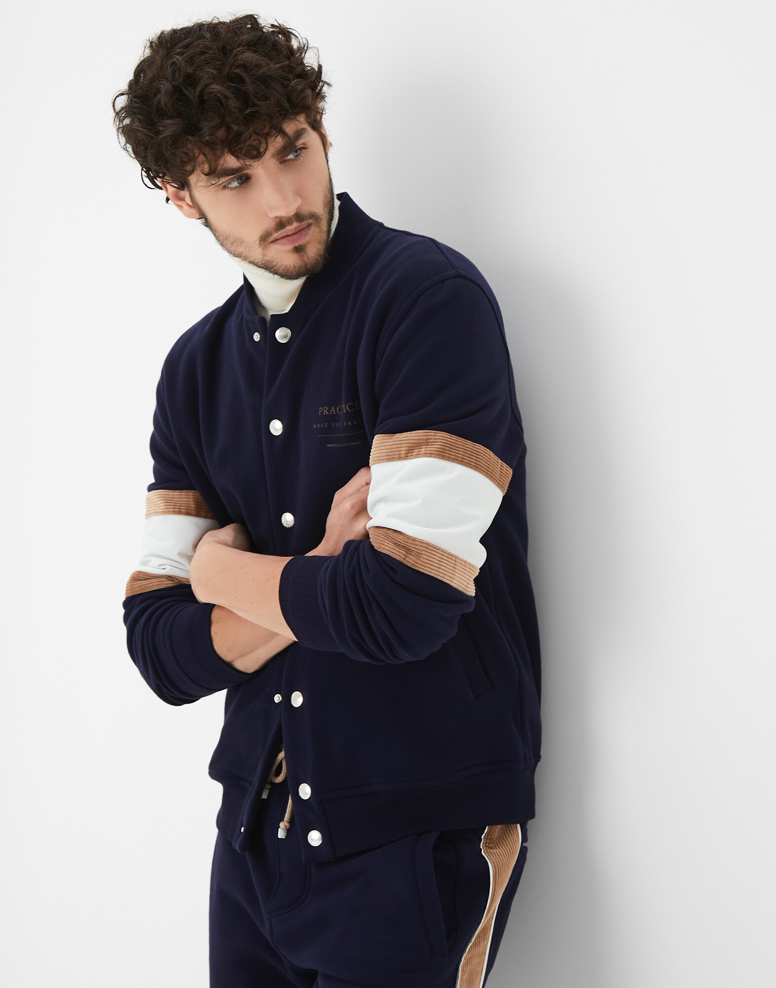 Sweatshirt Cobalt Man 0 - Brunello Cucinelli