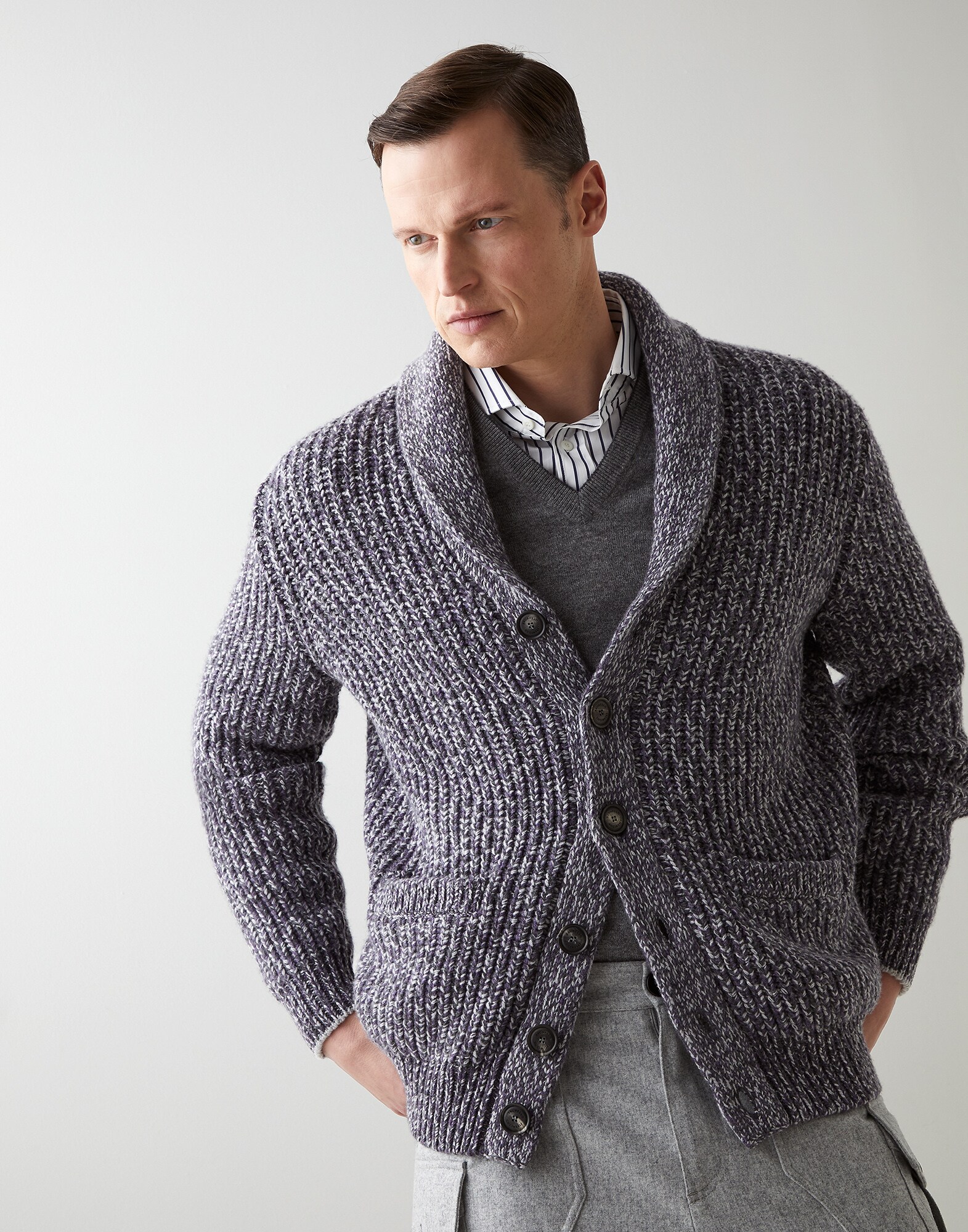 Button-front Cardigan - Front view