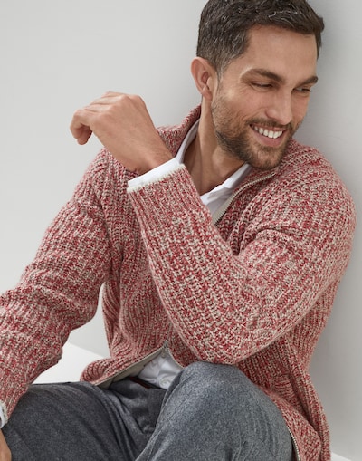 Zip-front Cardigan - Editorial view