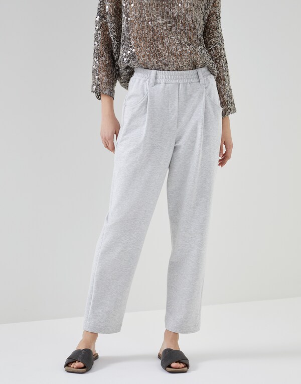 Tailored trousers Light Grey Woman - Brunello Cucinelli 