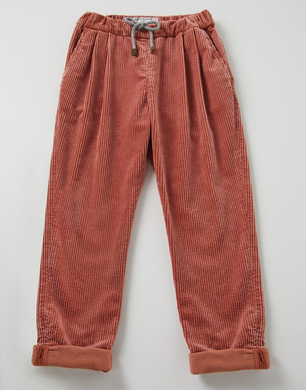 Double pleated trousers Orange Boy - Brunello Cucinelli 