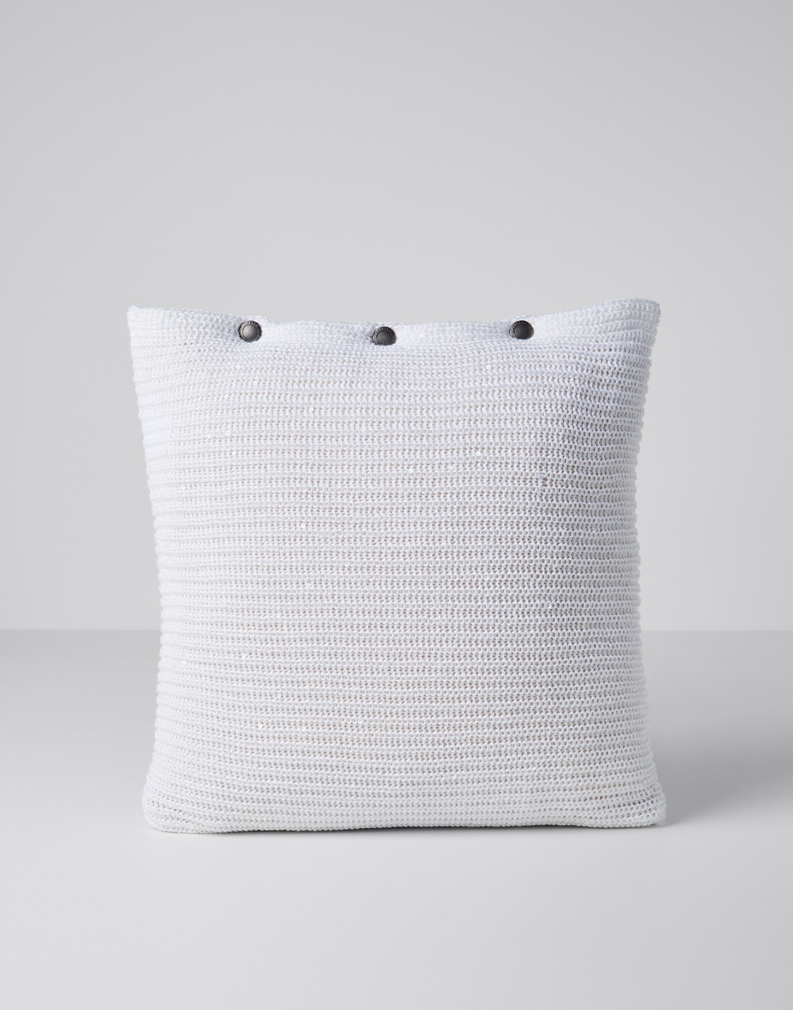 Knit cushion White Lifestyle - Brunello Cucinelli