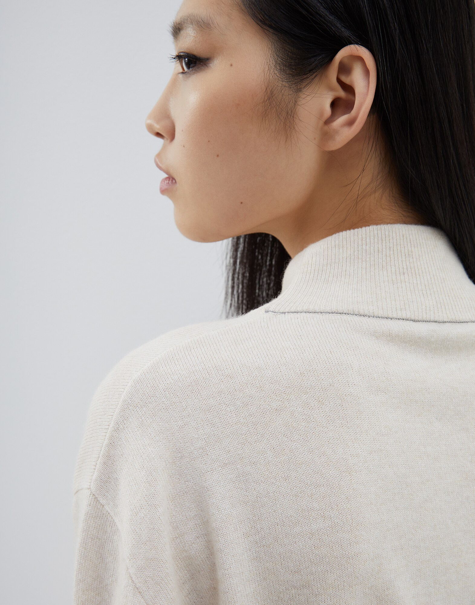 高领针织衫 - Detail