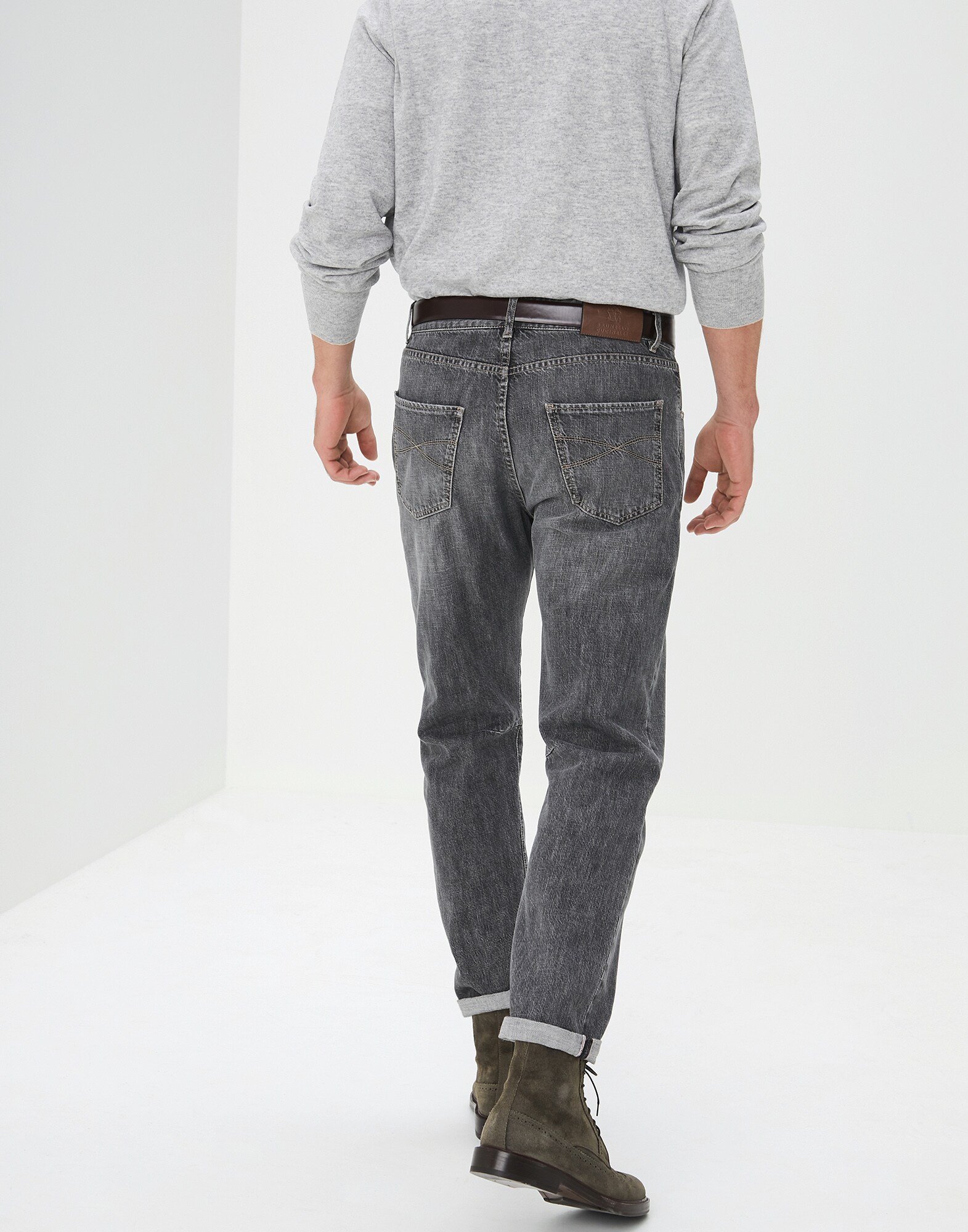 牛仔长裤 牛仔灰 男款 1 - Brunello Cucinelli