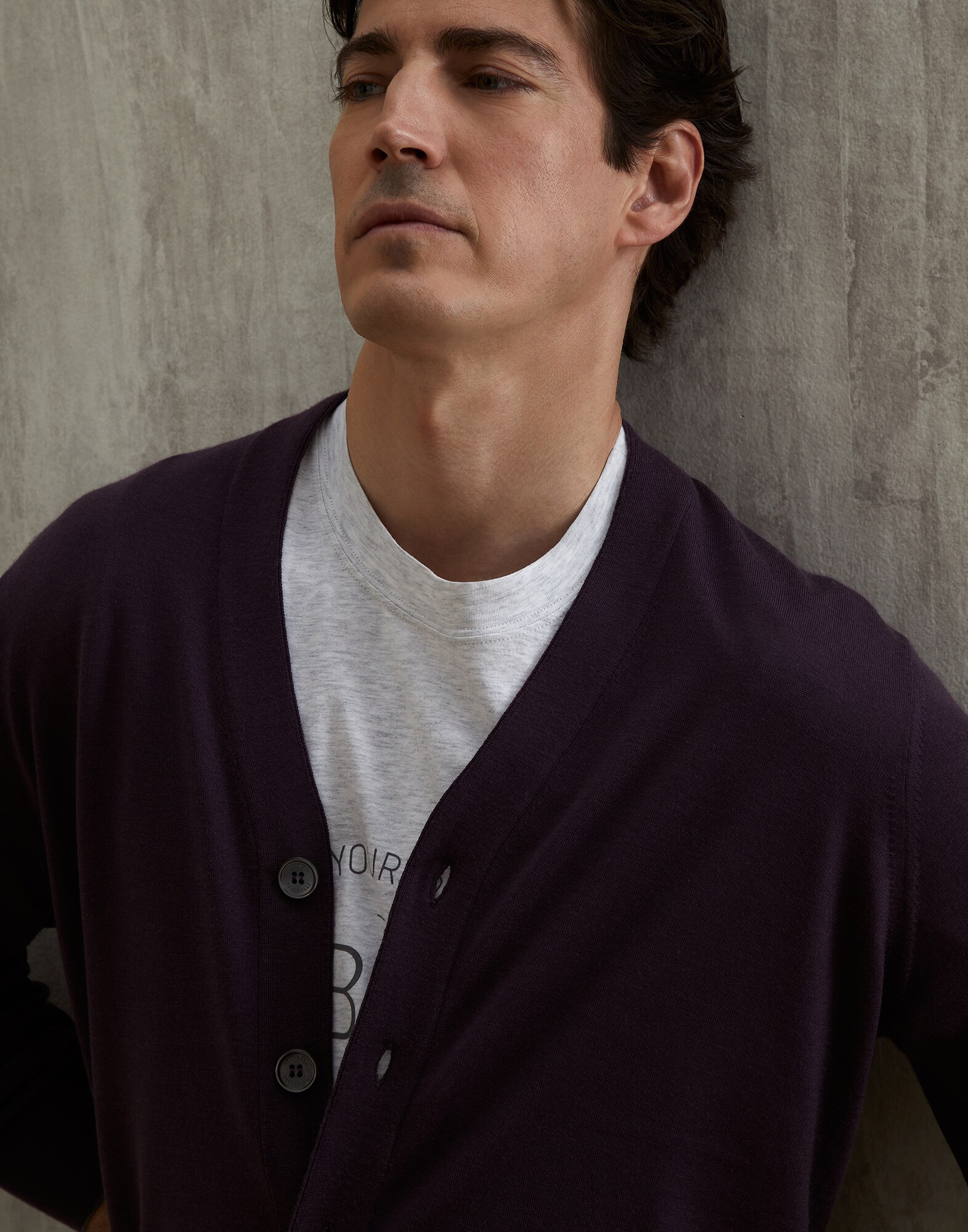 Button-front Cardigan - Detail view