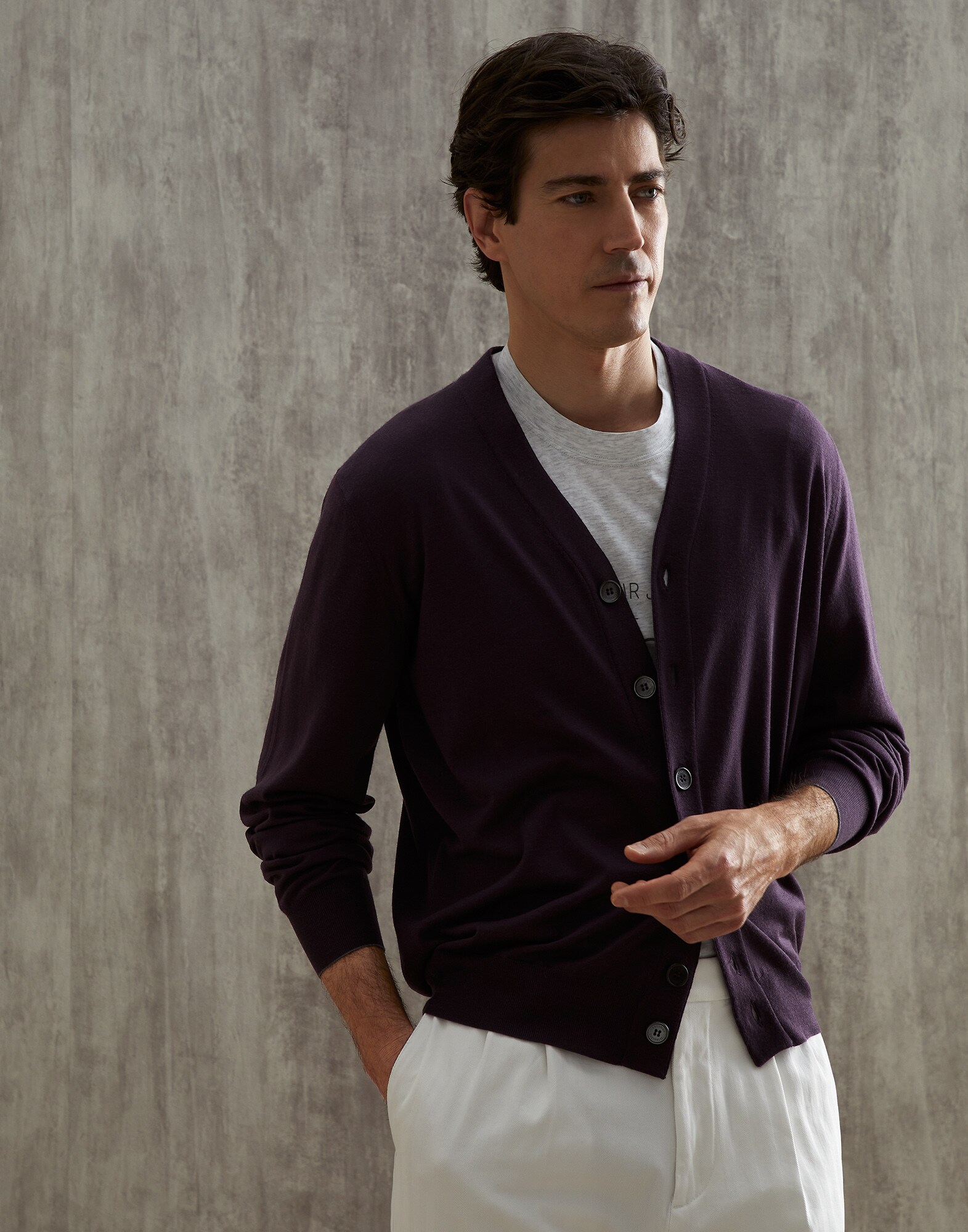 Button-front Cardigan - Front view