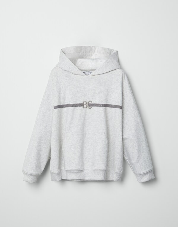 Sweatshirt with hood Grey Girl - Brunello Cucinelli