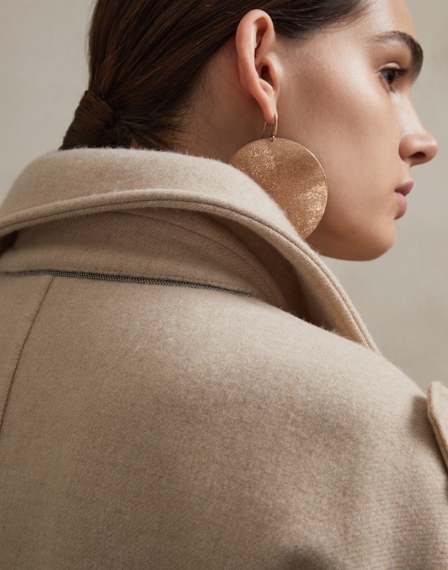Coat Beige Woman 2 - Brunello Cucinelli