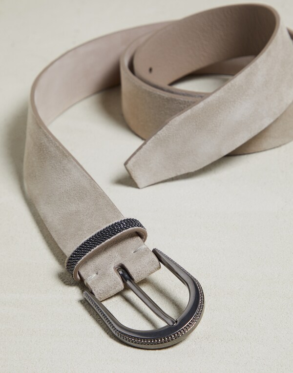 Calfskin belt Dove Grey Woman - Brunello Cucinelli 
