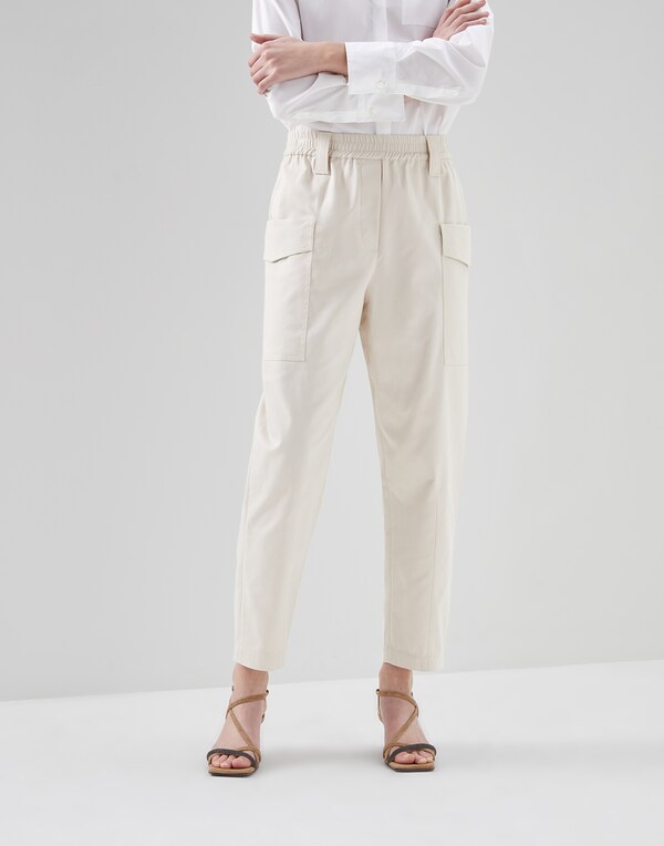 Baggy trousers Butter Woman - Brunello Cucinelli 