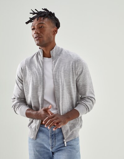 Zip-front Cardigan - Editorial view