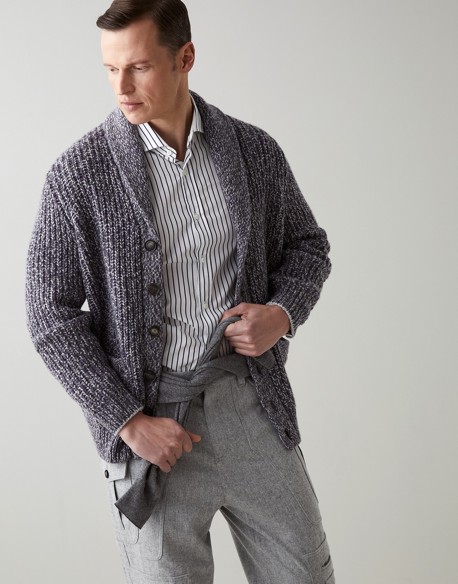 Button-front Cardigan - Editorial view