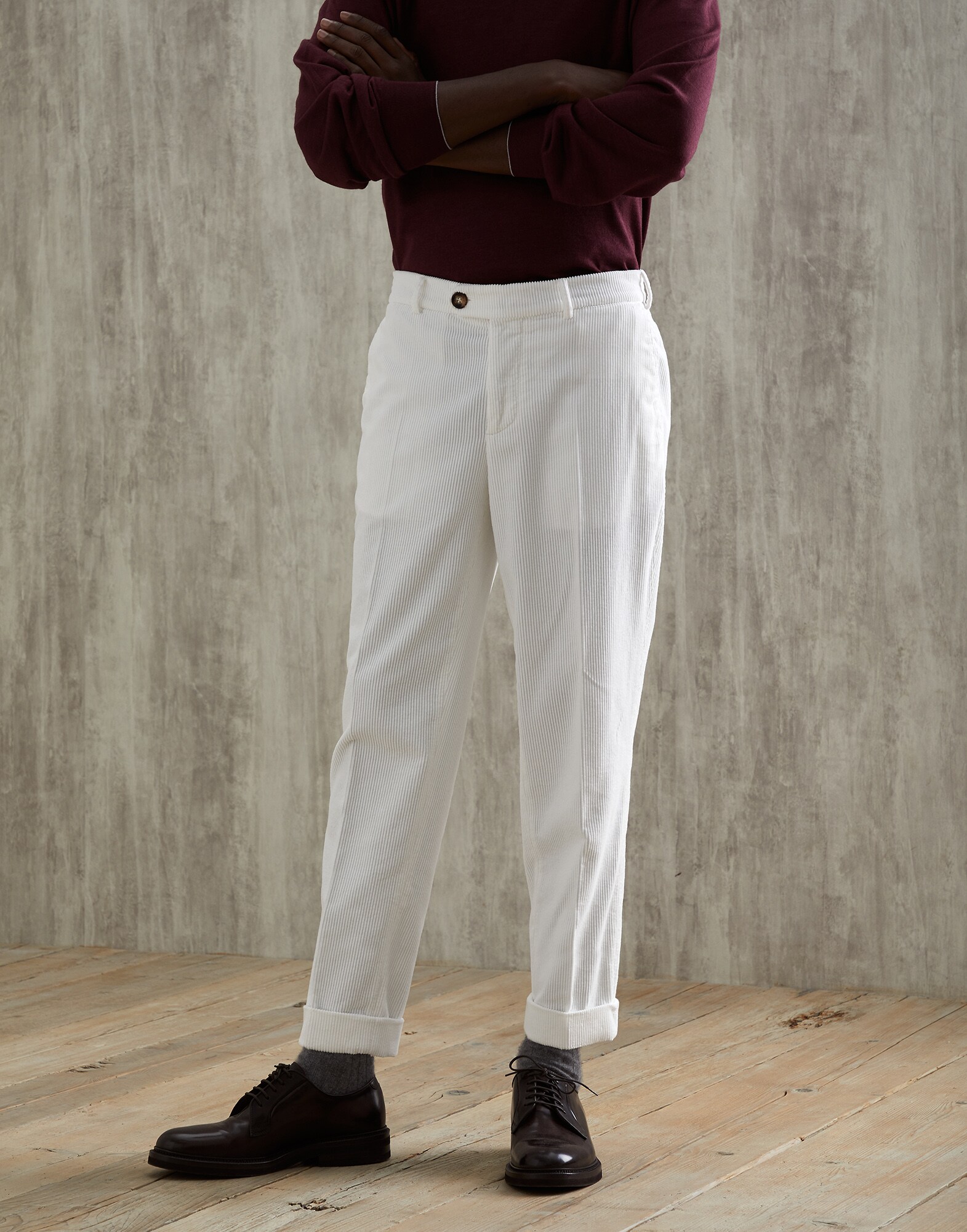 Corduroy trousers Snow Man - Brunello Cucinelli
