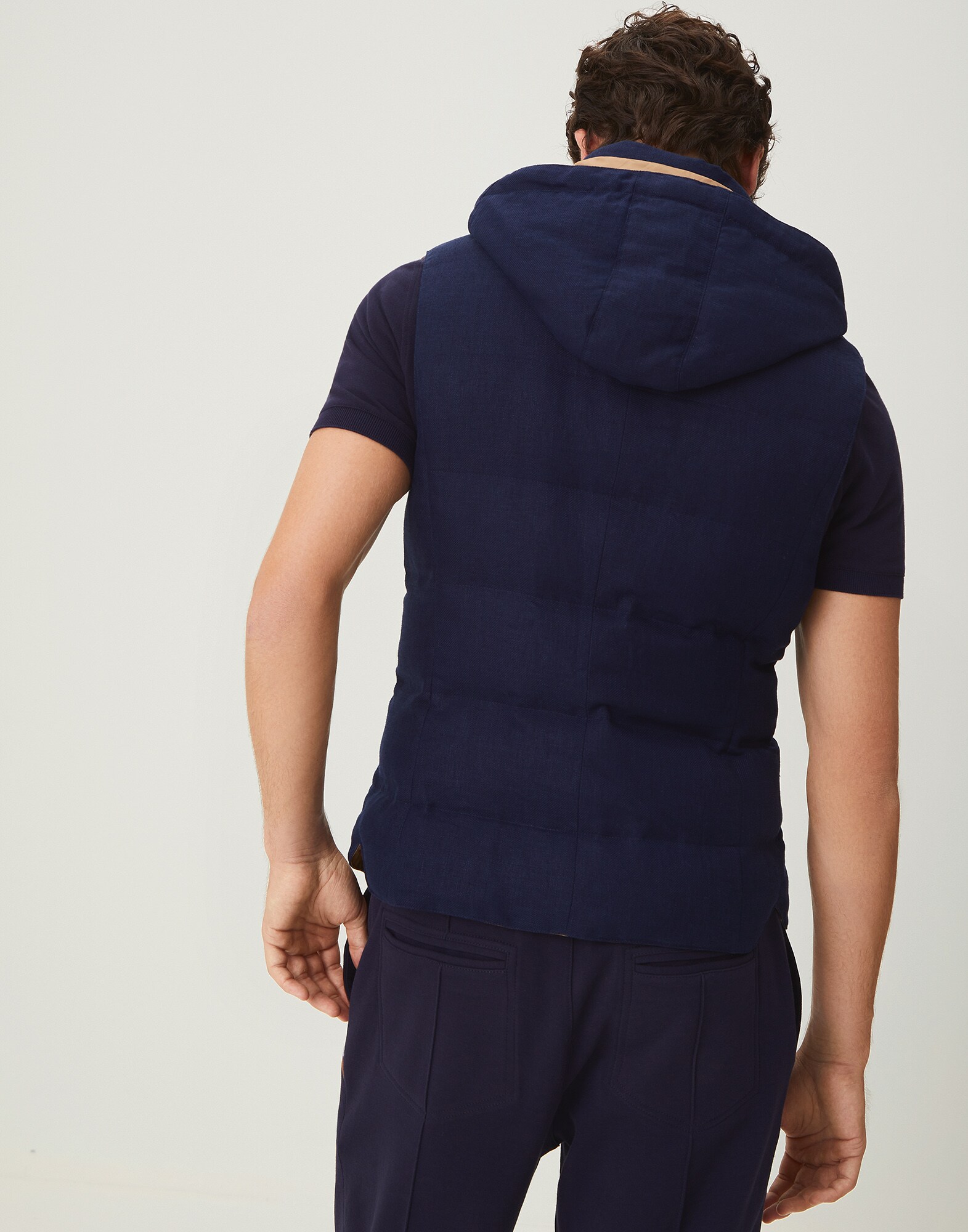 Down Sleeveless Jacket - Back view
