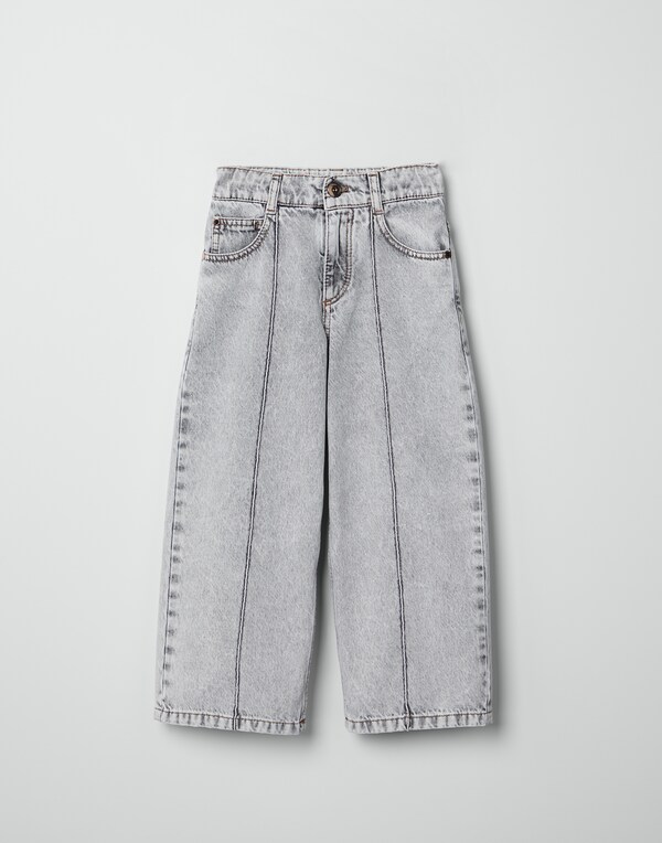Wide trousers Light Grey Girl - Brunello Cucinelli