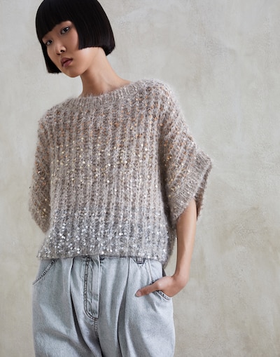 Dazzling sweater Beige Woman -
                        Brunello Cucinelli
                    
