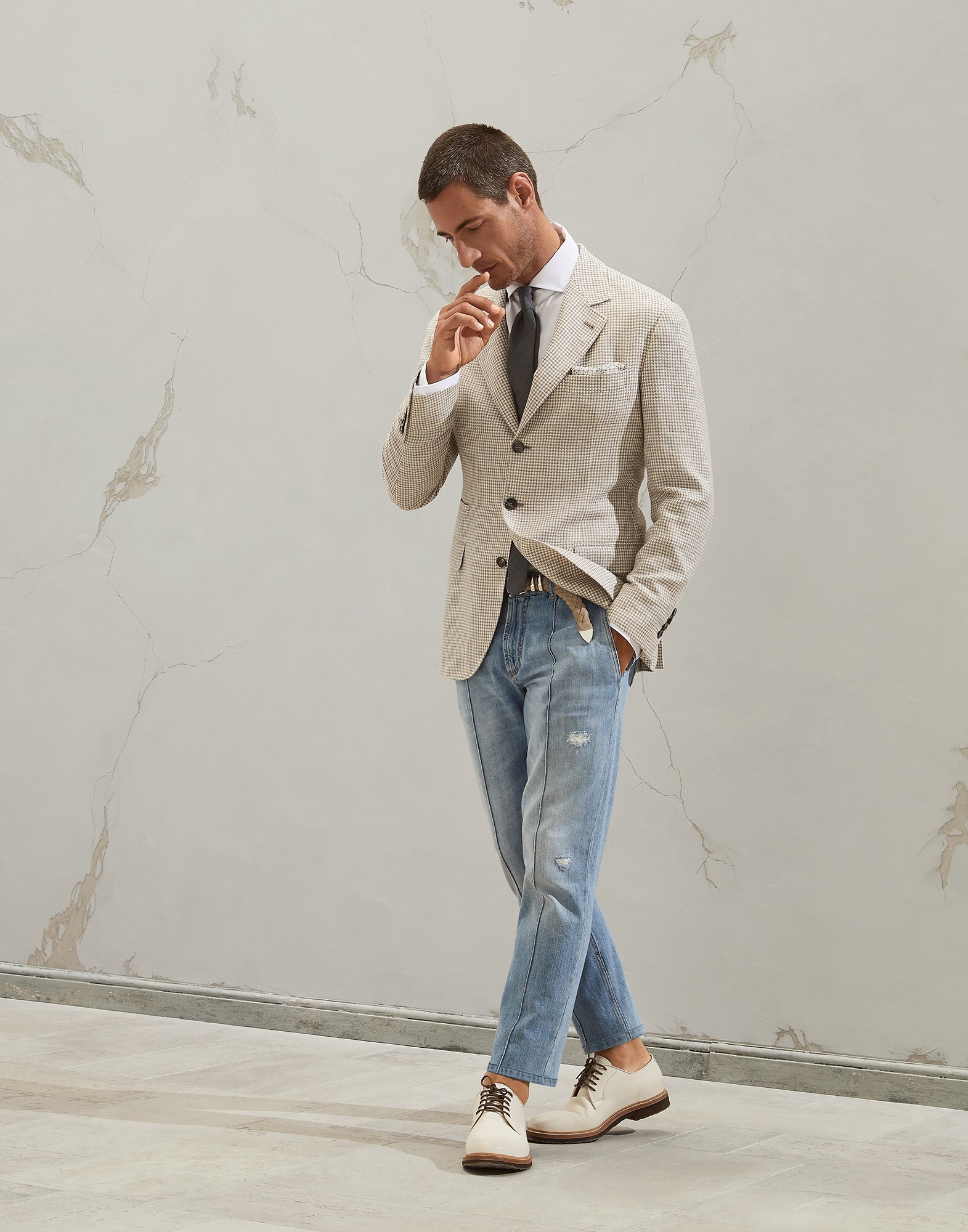 French Collar Shirt - Full look