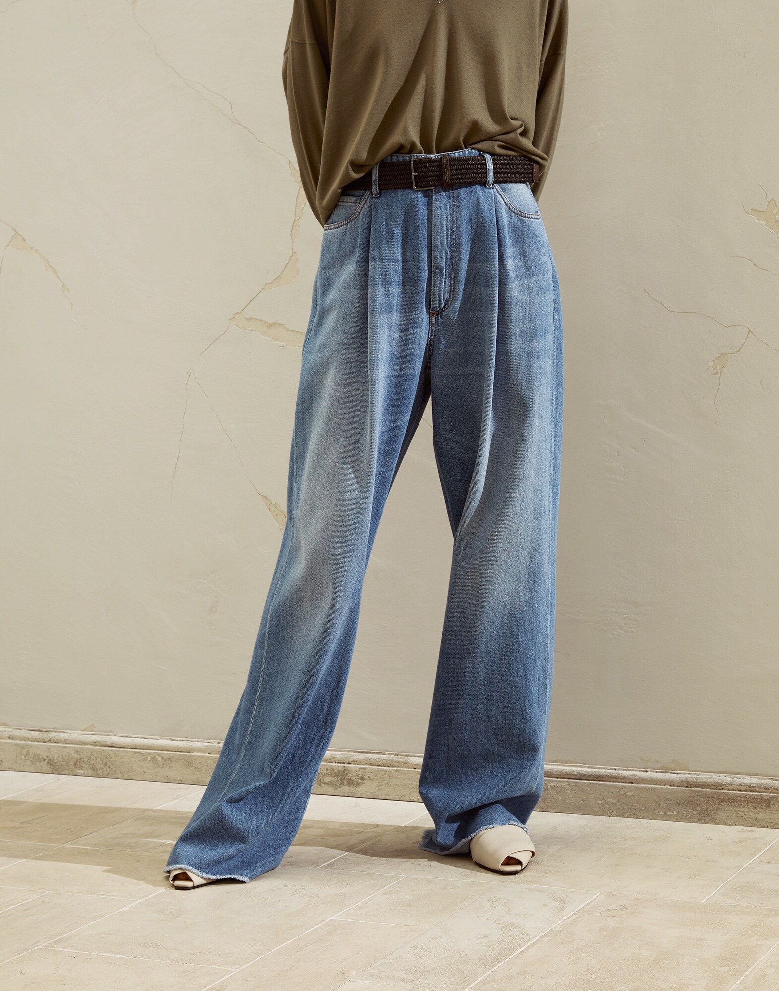Denim Trousers - Front view