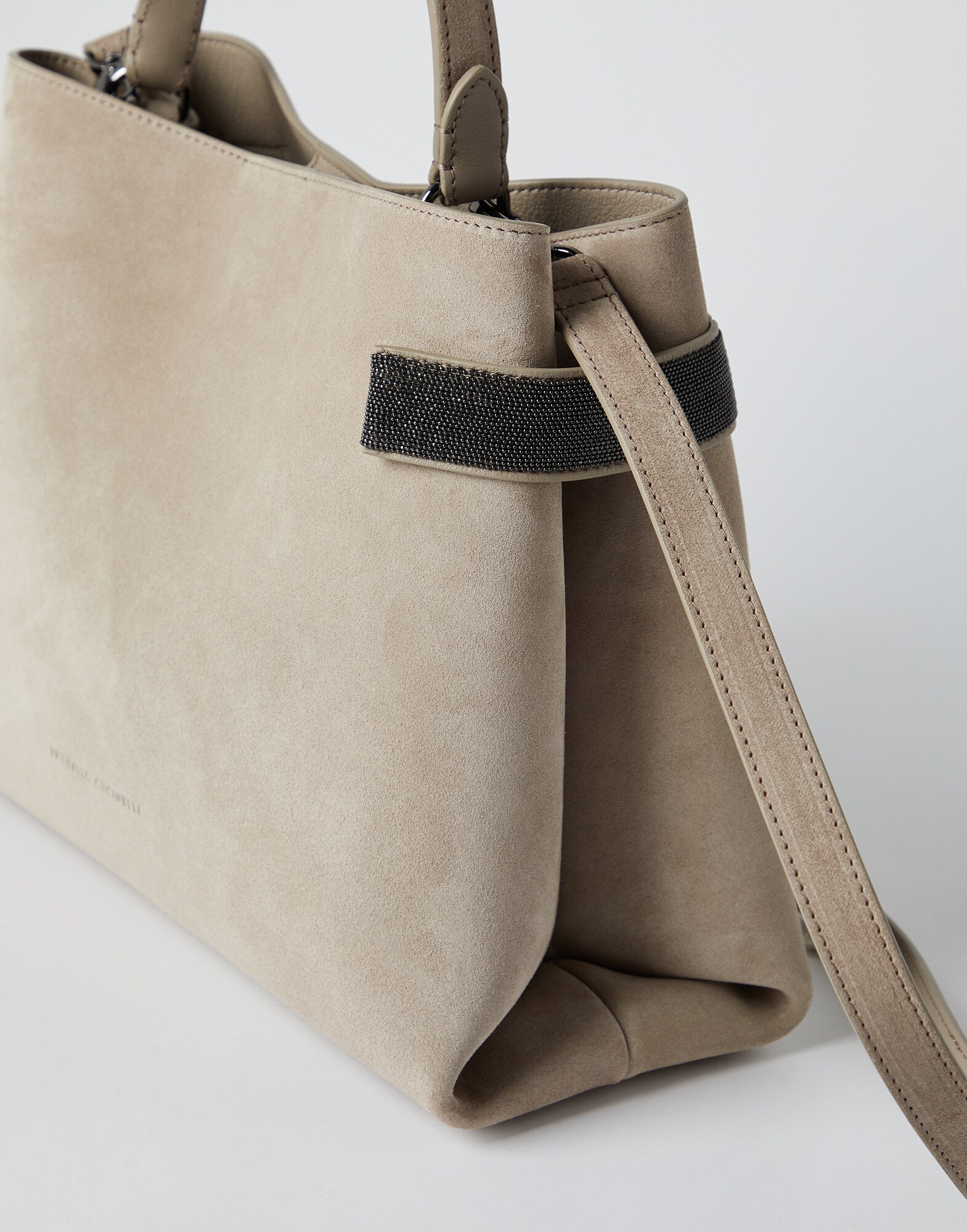 Suede bag Hazelnut Woman - Brunello Cucinelli