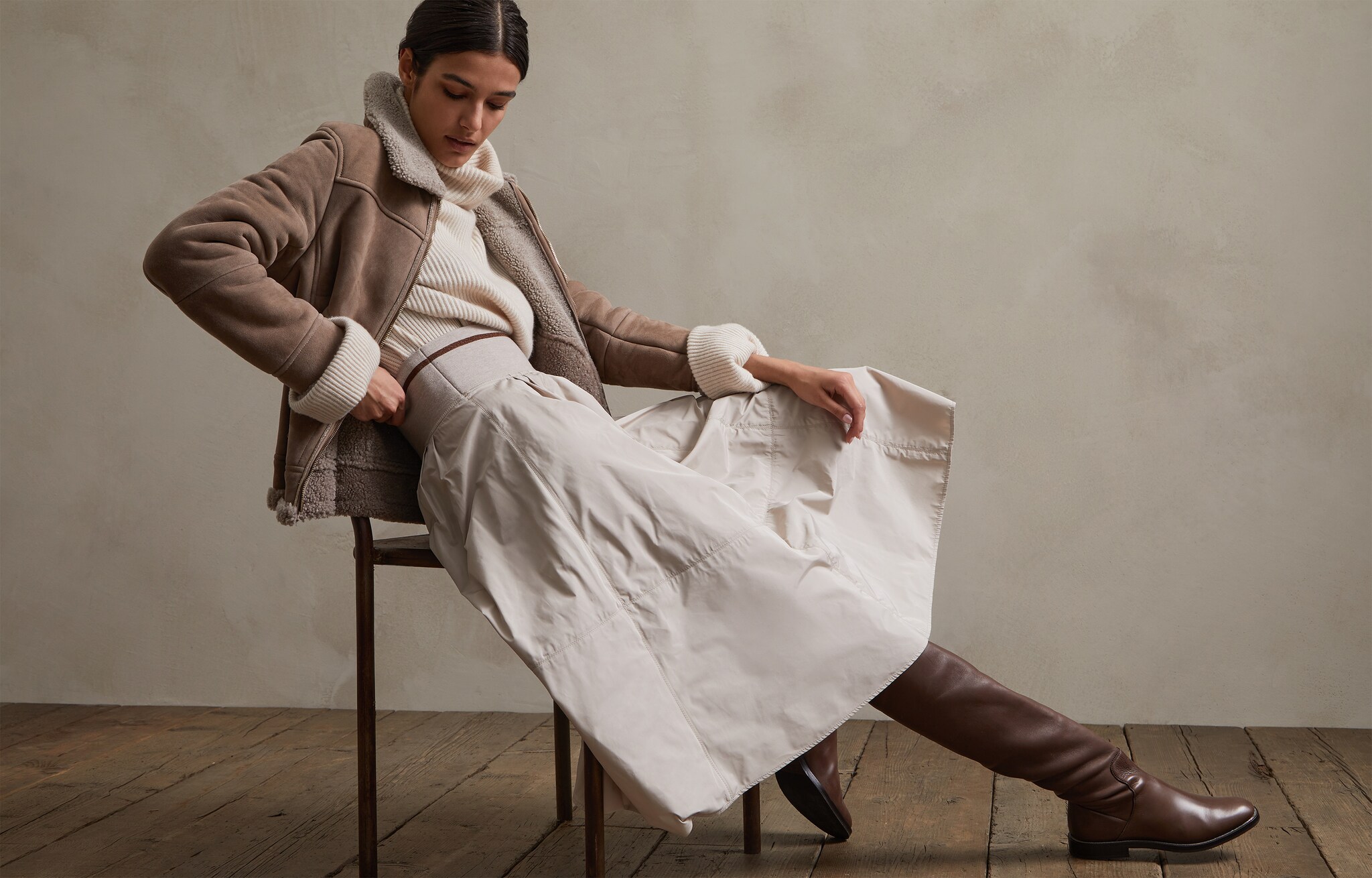 Leather Light Brown Woman 5 - Brunello Cucinelli
