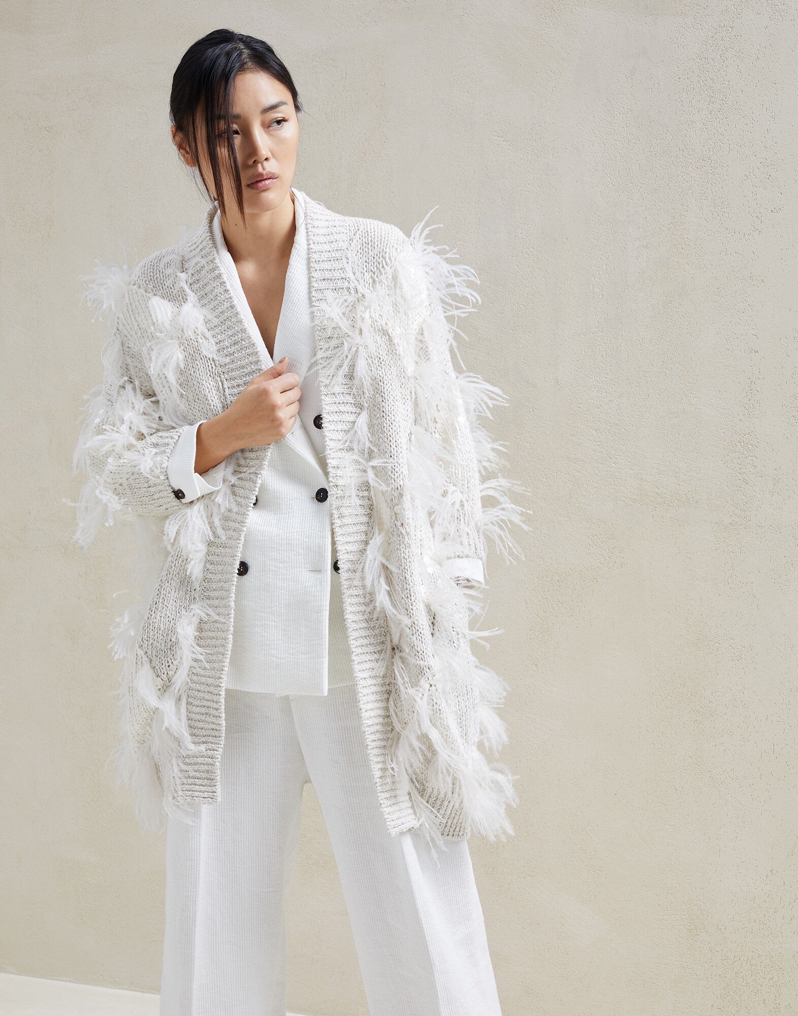 Outerwear-style Cardigan - Front view