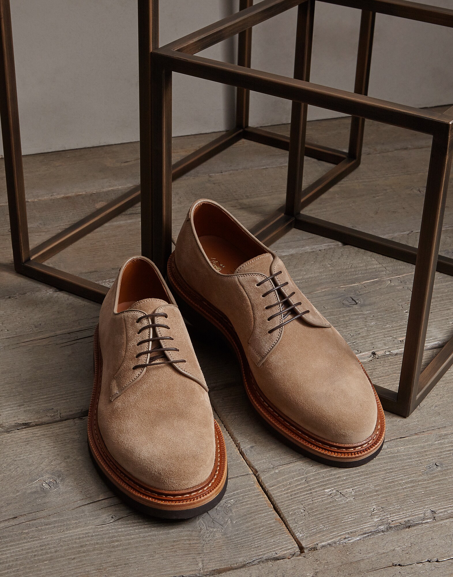 Lace-Ups Dove Grey Man 0 - Brunello Cucinelli