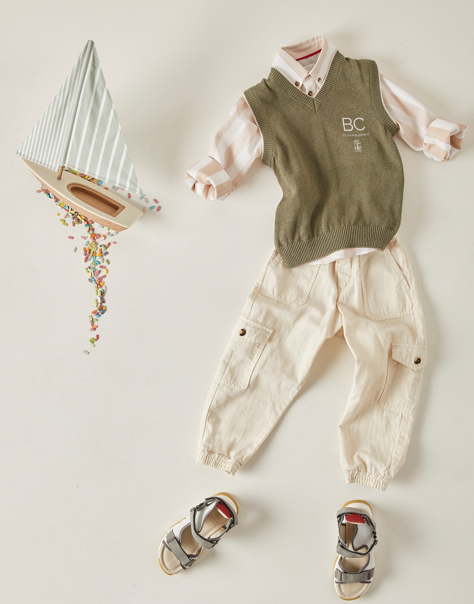 Trousers Milk Boy 3 - Brunello Cucinelli