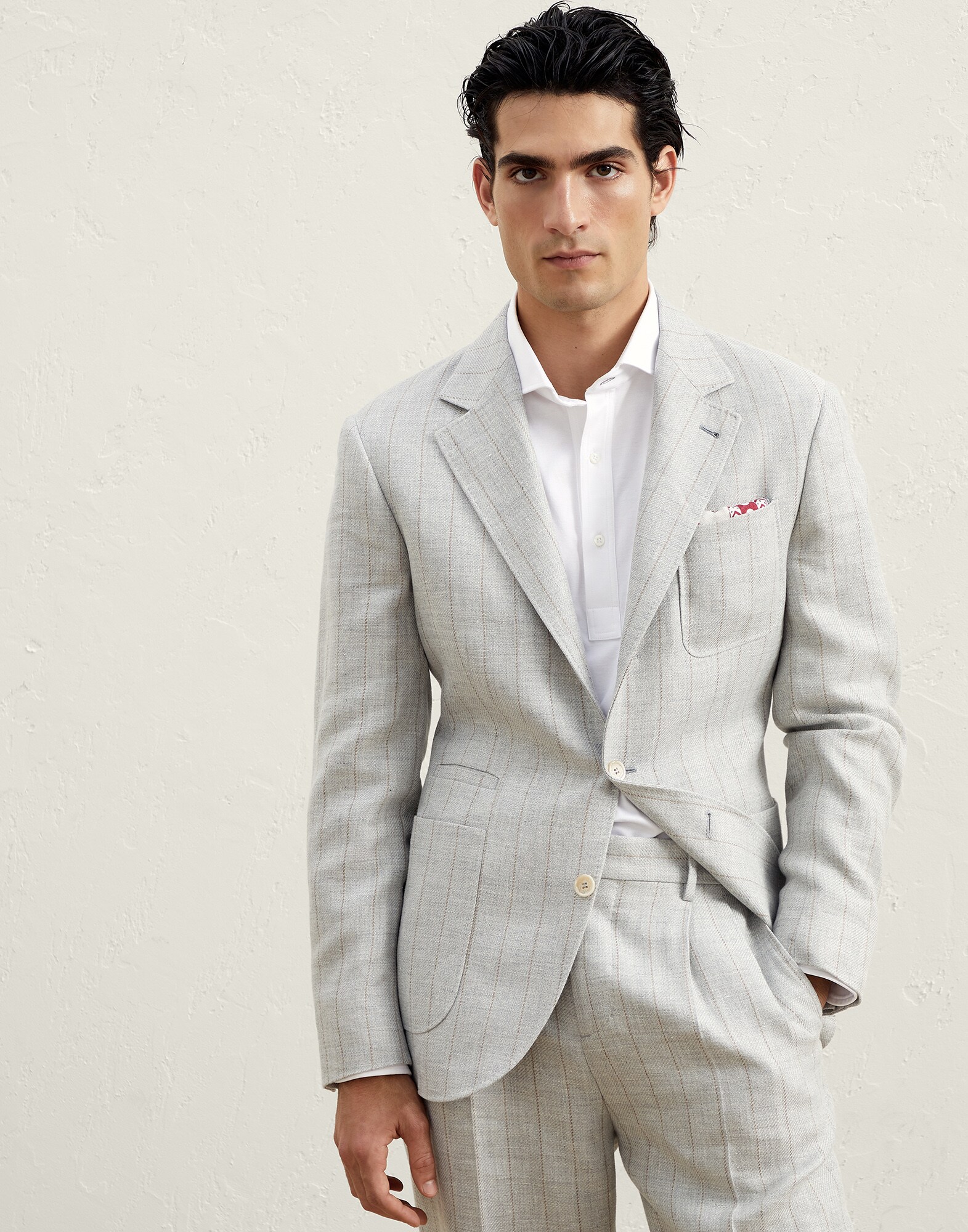 Blazer with patch pockets