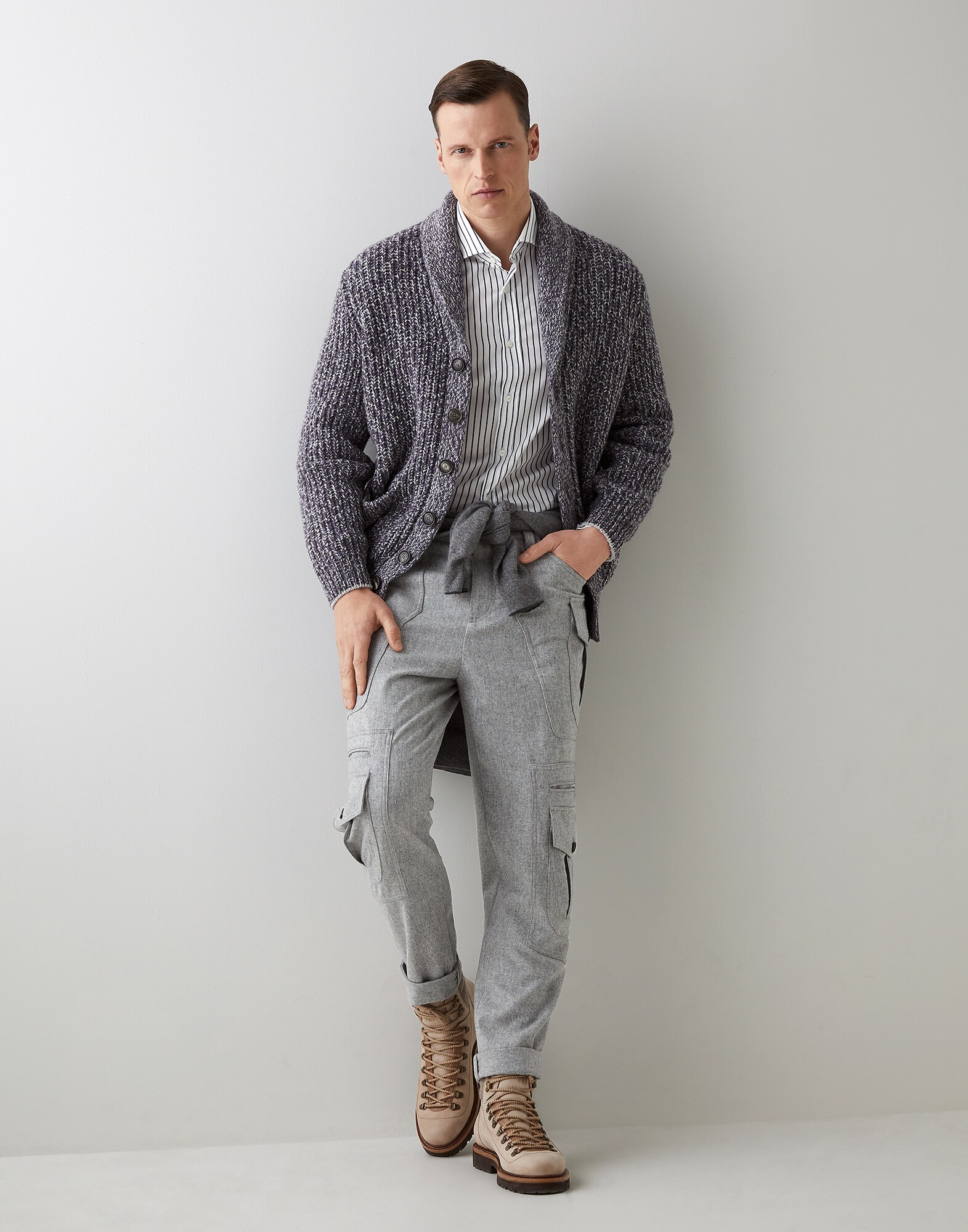 Button-front Cardigan - Full look