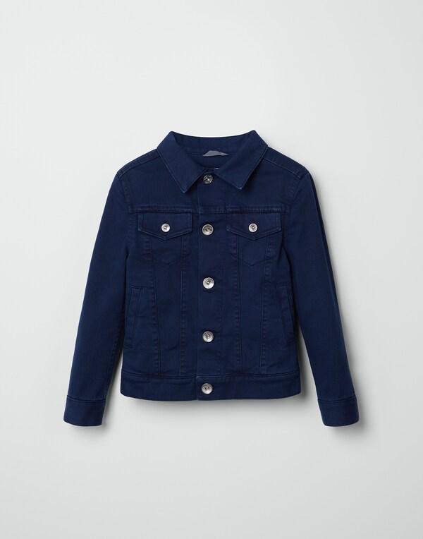 Four-pocket jacket Navy Blue Boy - Brunello Cucinelli