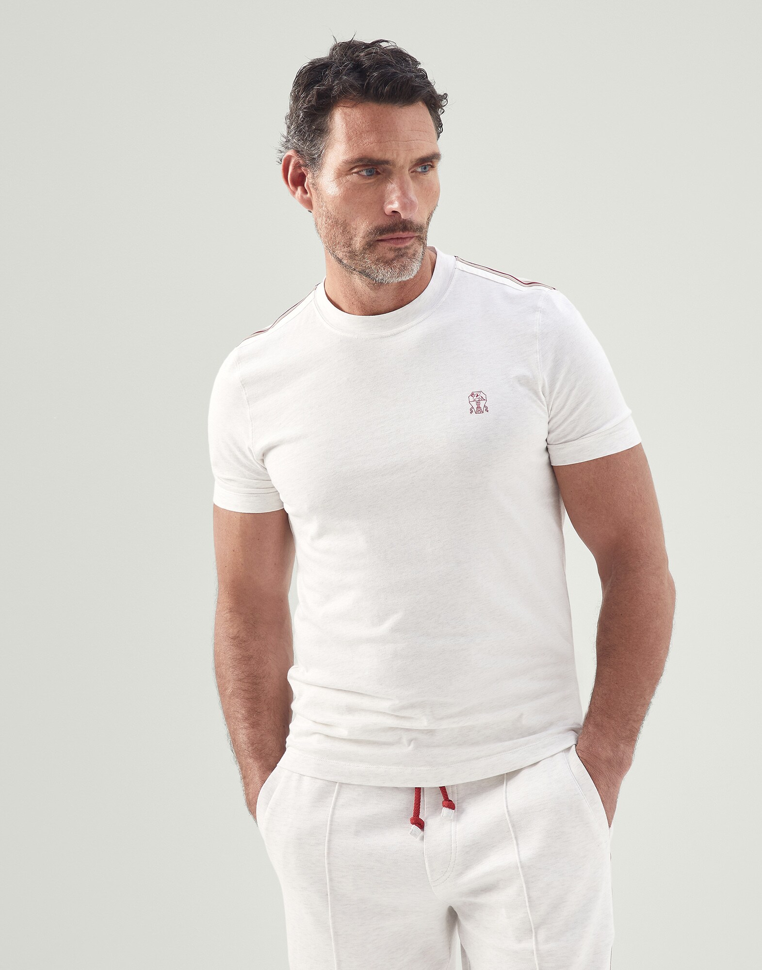 Jersey T-shirt with logo