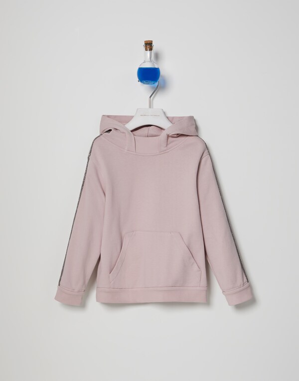 Sweatshirt with hood Light Pink Girl - Brunello Cucinelli 