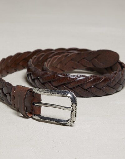 Belt with detailed buckle Cigar Man - Brunello Cucinelli 