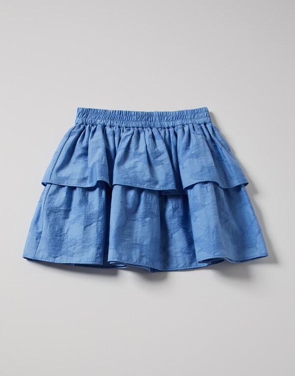 Cotton skirt Sky Blue Girl - Brunello Cucinelli 