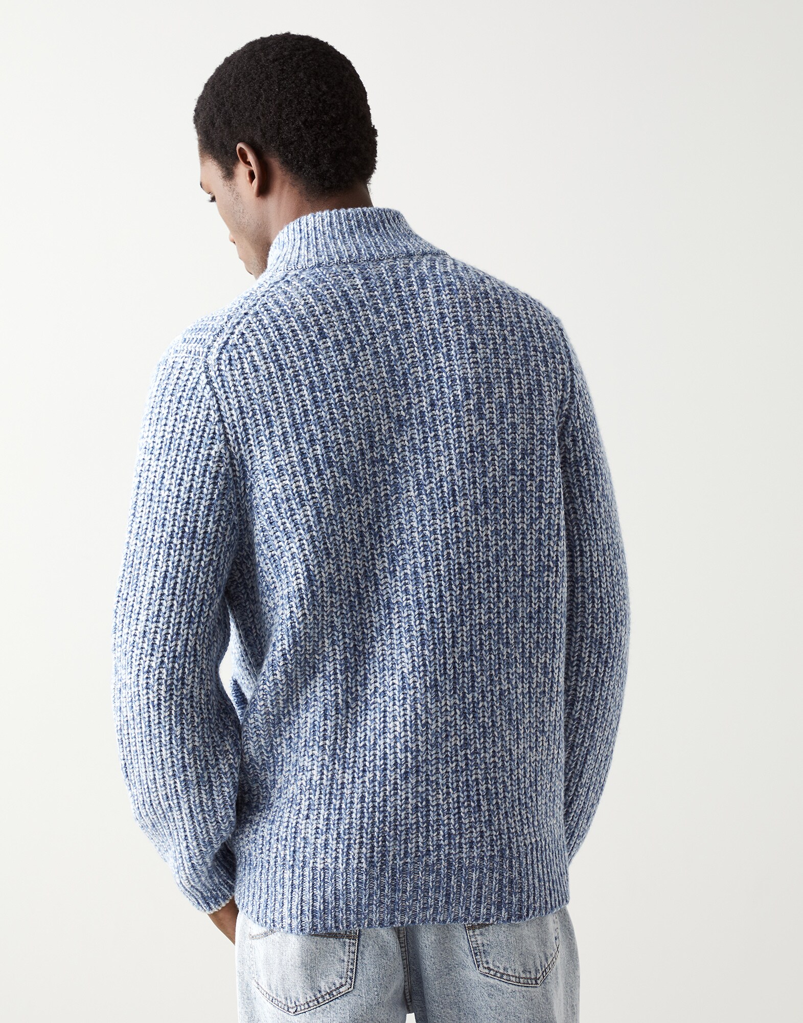 Zip-front Cardigan - Back view