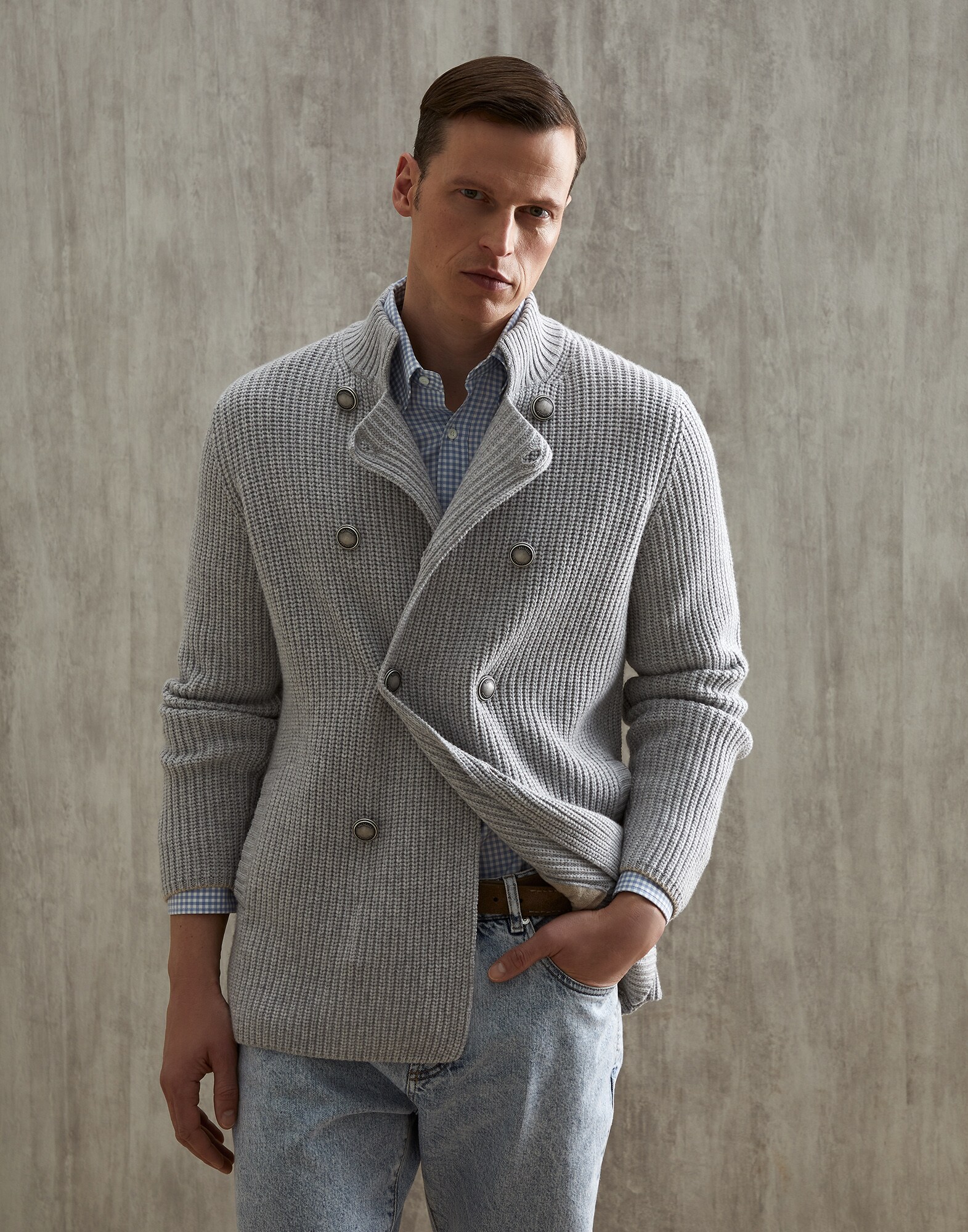 Button-front Cardigan - Front view