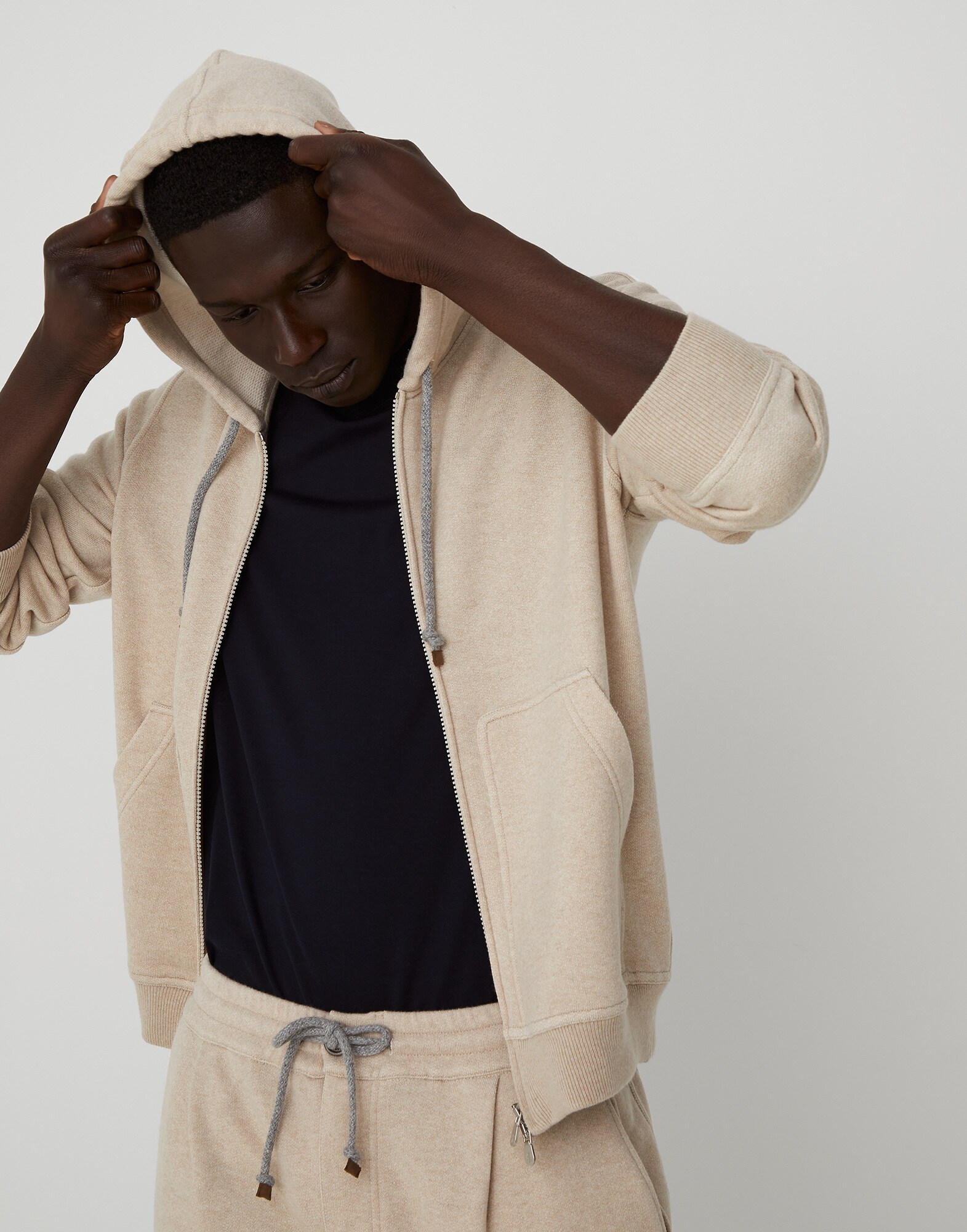 Cashmere sweatshirt Brown Man - Brunello Cucinelli
