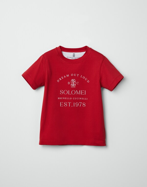 T-shirt with print Red Boy - Brunello Cucinelli
