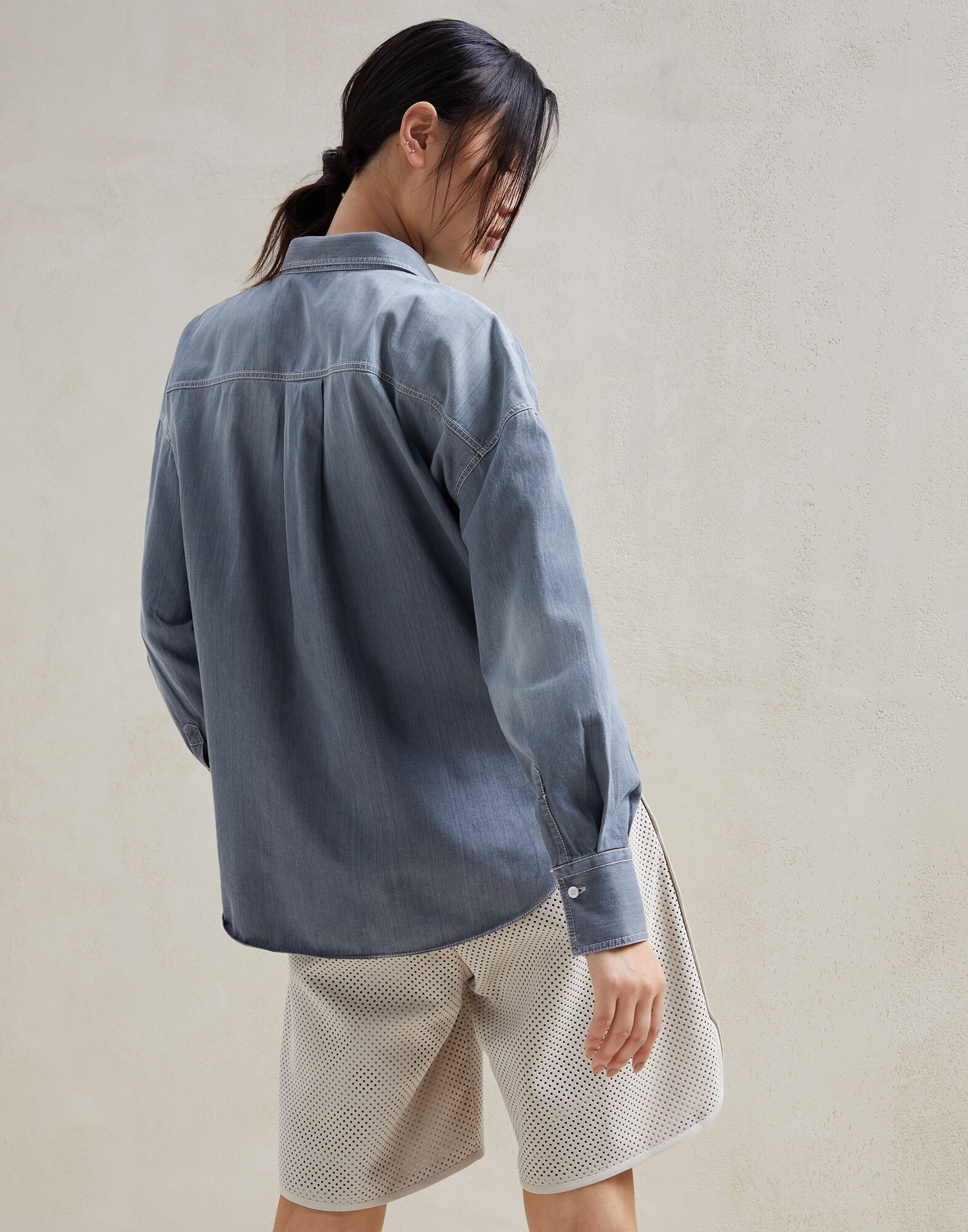 Denim Shirt - Back view