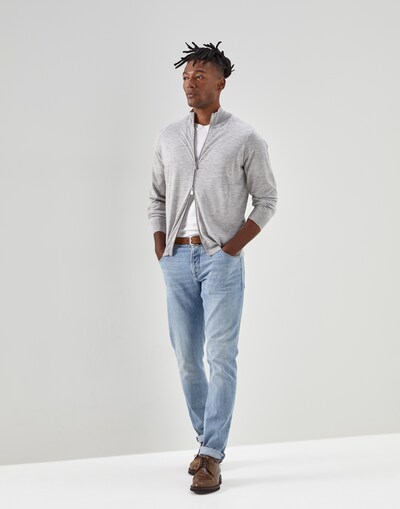 Zip-front Cardigan - Full look