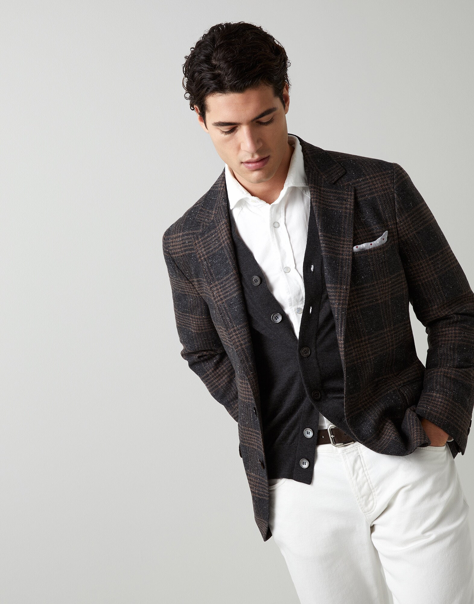 Button-front Cardigan - Editorial view