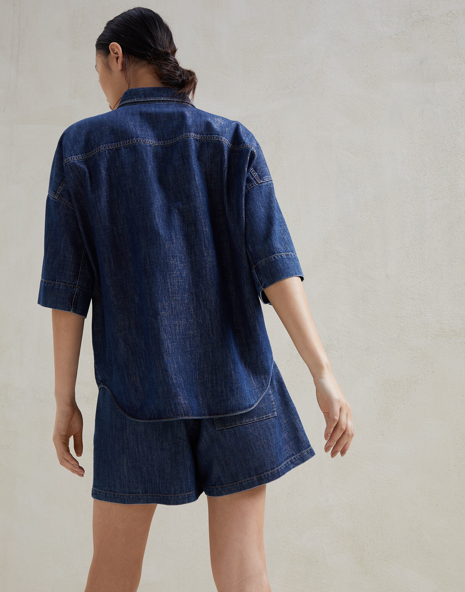 Denim Shirt - Back view