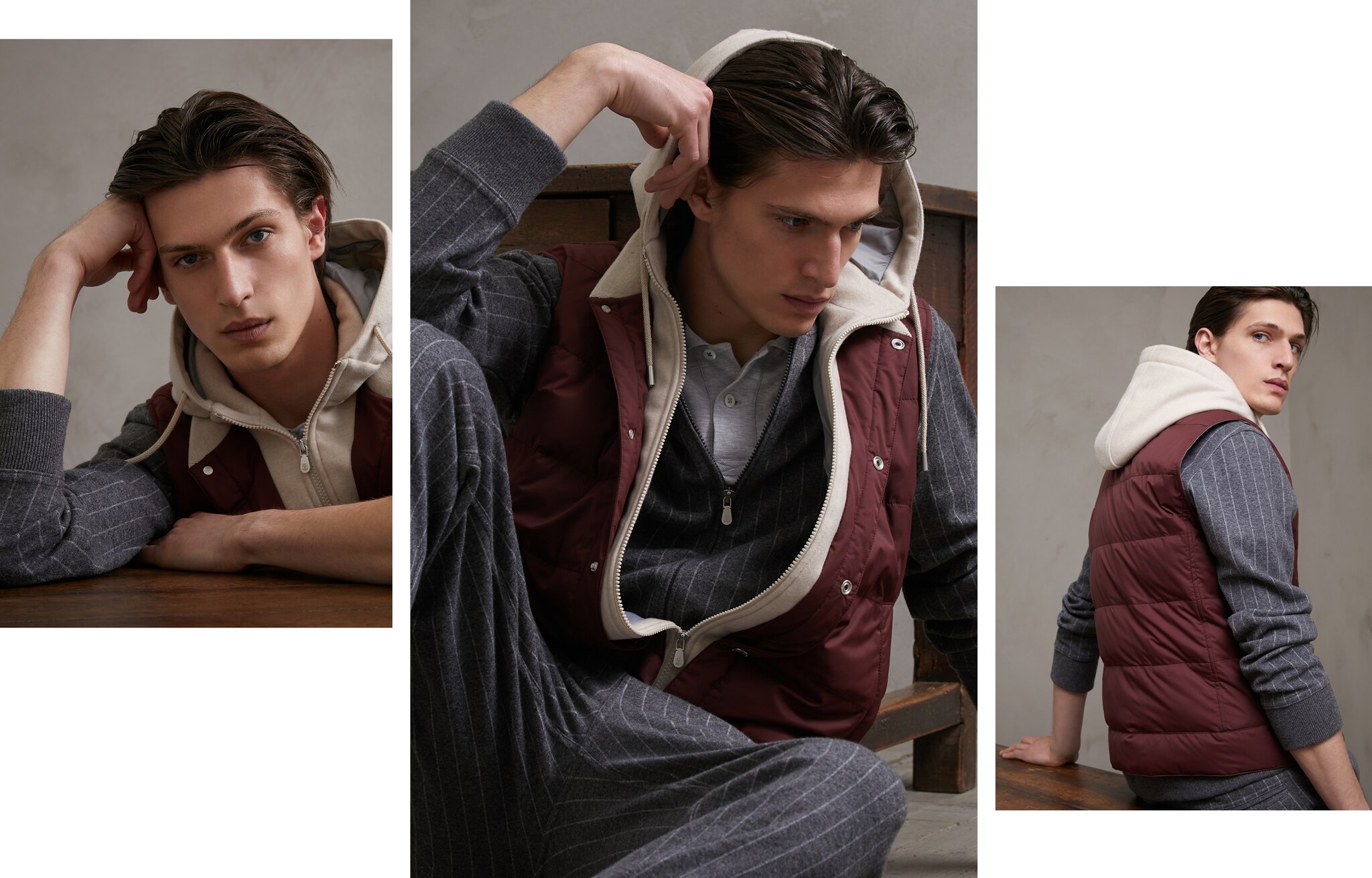 外套 苋菜红 男款 5 - Brunello Cucinelli