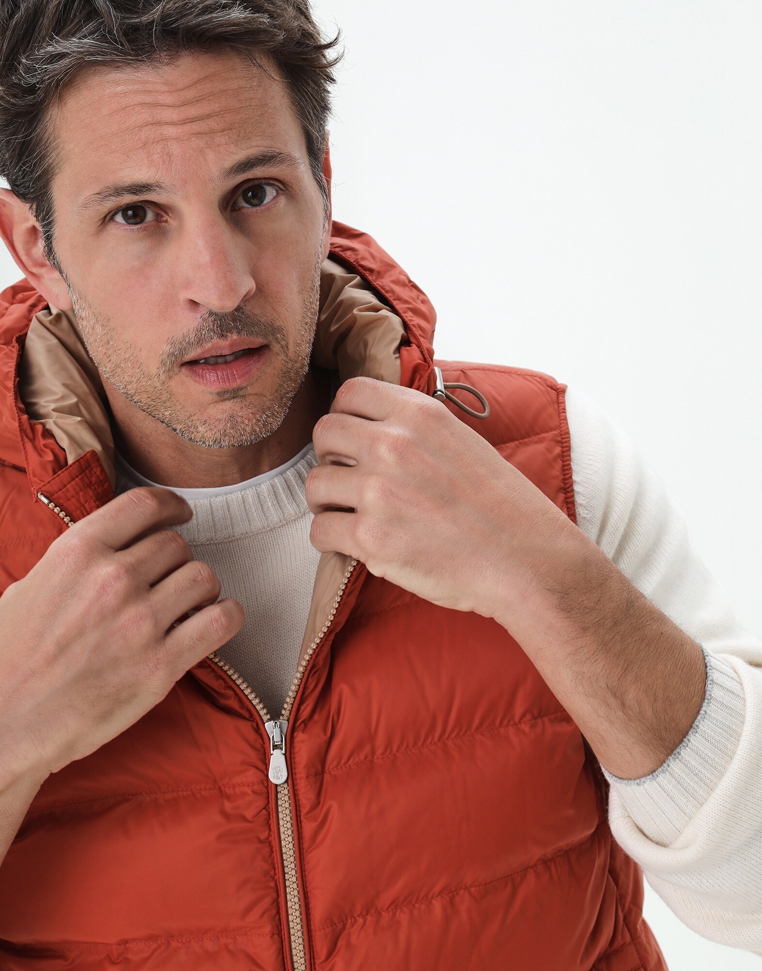 Down Sleeveless Jacket - Detail view