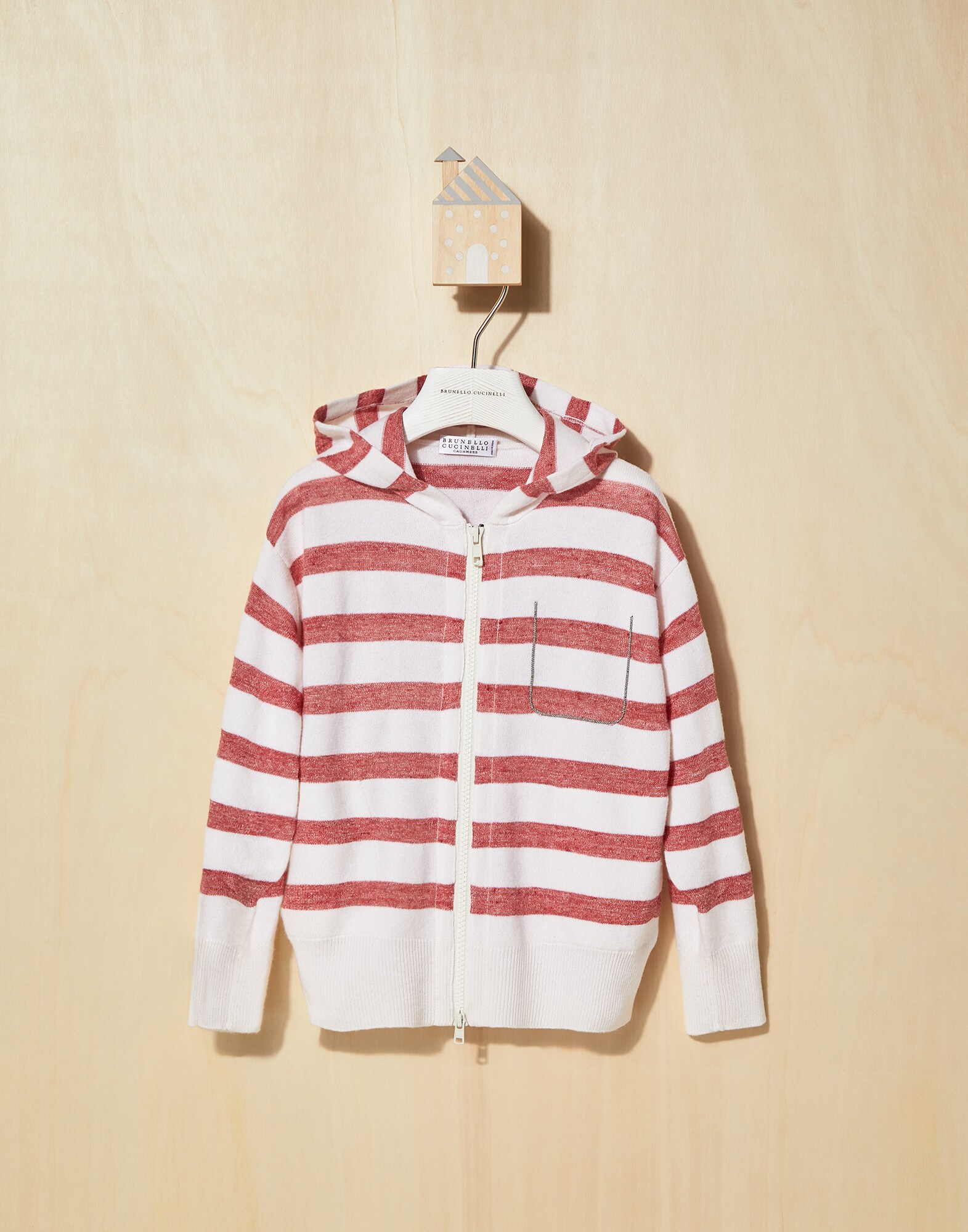 Hooded Cardigan - Front view