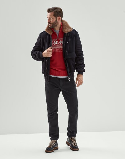 Zip Neck Sweater - Full look