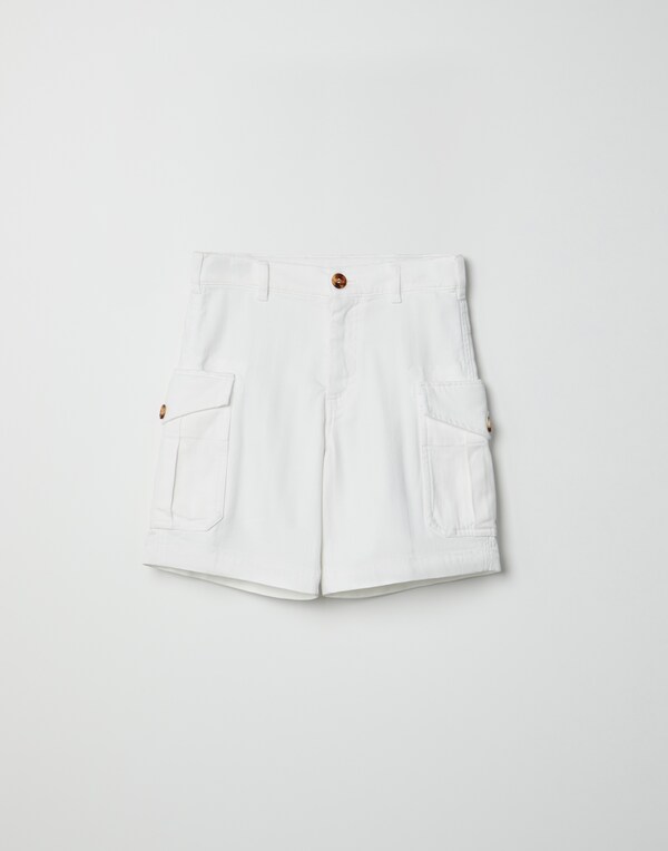 Bermuda shorts with cargo pockets Snow Boy - Brunello Cucinelli