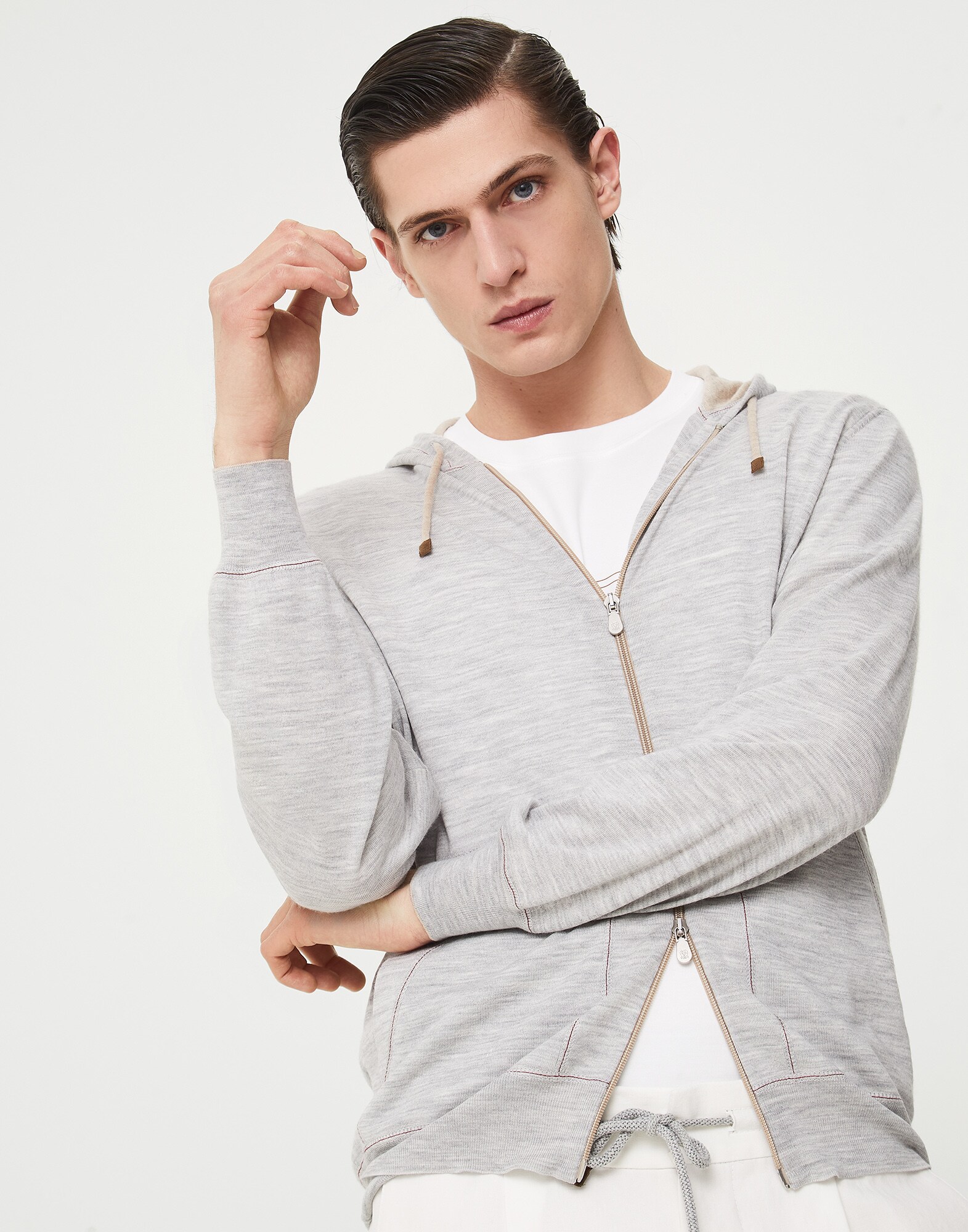 Zip-front Cardigan - Front view