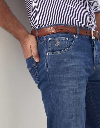 Denim Five-Pocket Trousers - Detail view